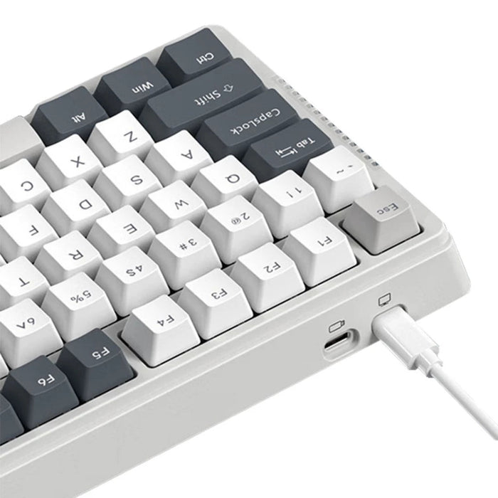 H81 75% 藍牙三模無線機械鍵盤 K黃軸 RGB|中文 - Fin Shop Taiwan