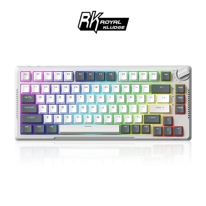 H81 75% 藍牙三模無線機械鍵盤 K黃軸 RGB|中文 - Fin Shop Taiwan