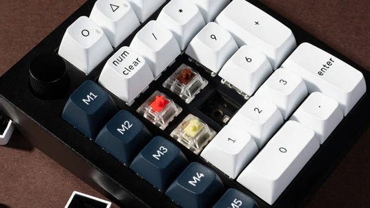 Keychron - Q0 Max 三模鋁製數字鍵盤(含旋鈕) RGB Mac/Win 熱插拔 茶軸 - Fin Shop Taiwan