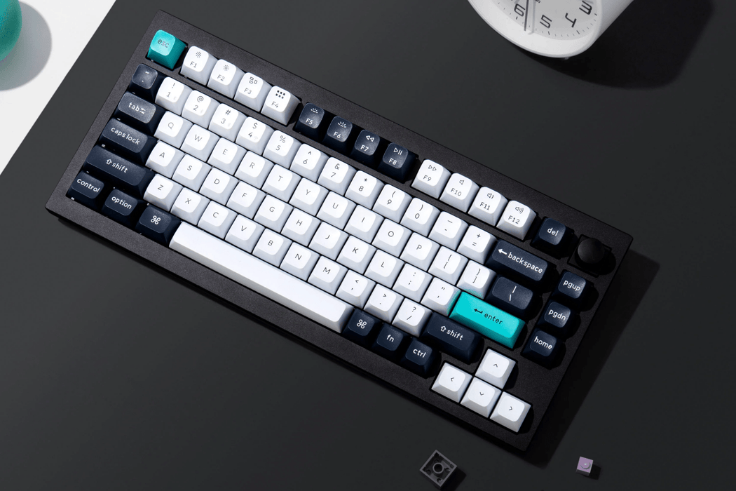 Keychron - Q1 Max 75% 三模鋁製機械鍵盤(含旋鈕) RGB Mac/Win 熱插拔 茶軸 注音版本 - Fin Shop Taiwan