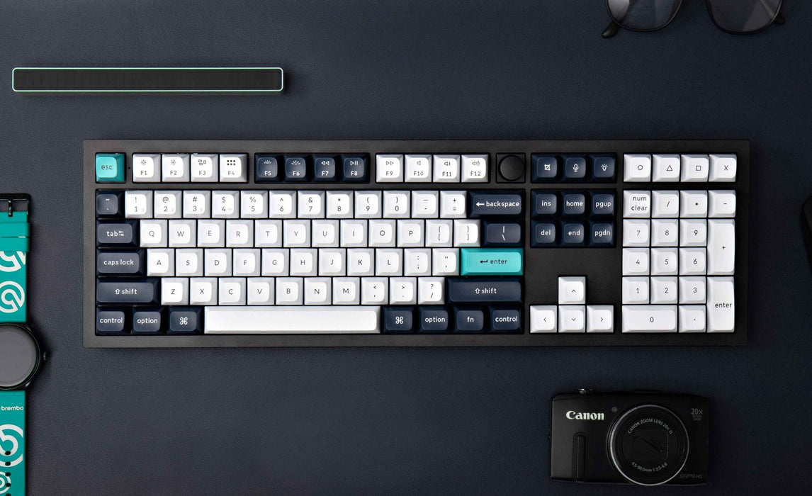 Keychron - Q6 Max 全尺寸 三模鋁製機械鍵盤(含旋鈕) RGB Mac/Win 熱插拔 茶軸 注音版本 - Fin Shop Taiwan