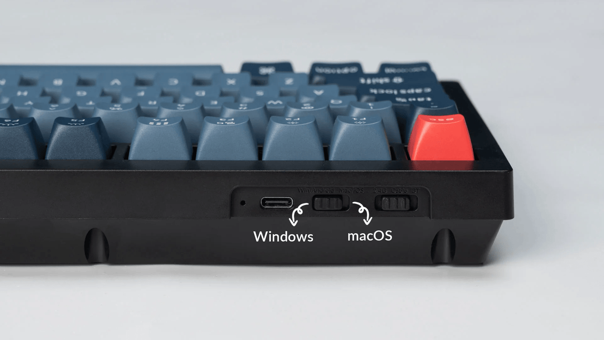 Keychron - V1 Max 75% 三模機械鍵盤(含旋鈕) RGB Mac/Win 熱插拔 注音版本 - Fin Shop Taiwan