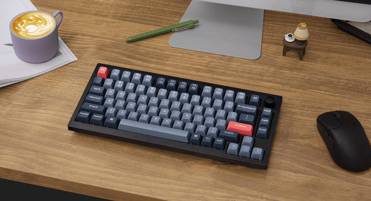 Keychron - V1 Max 75% 三模機械鍵盤(含旋鈕) RGB Mac/Win 熱插拔 注音版本 - Fin Shop Taiwan