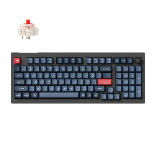 Keychron - V5 Max 96% 三模機械鍵盤(含旋鈕) RGB Mac/Win 熱插拔 注音版本 - Fin Shop Taiwan
