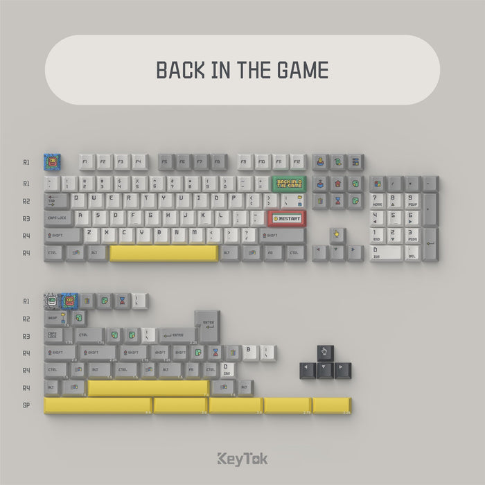 【預購】Keytok-Back in Game回到遊戲(復古版) 152鍵帽組 - Fin Shop Taiwan