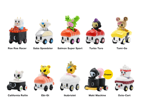 Tokidoki-Sushi Cars Minis 盲袋 - Fin Shop Taiwan
