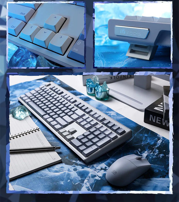 K105RP 無線三模藍牙剪刀腳 靜音鍵盤滑鼠組(三色) - Fin Shop