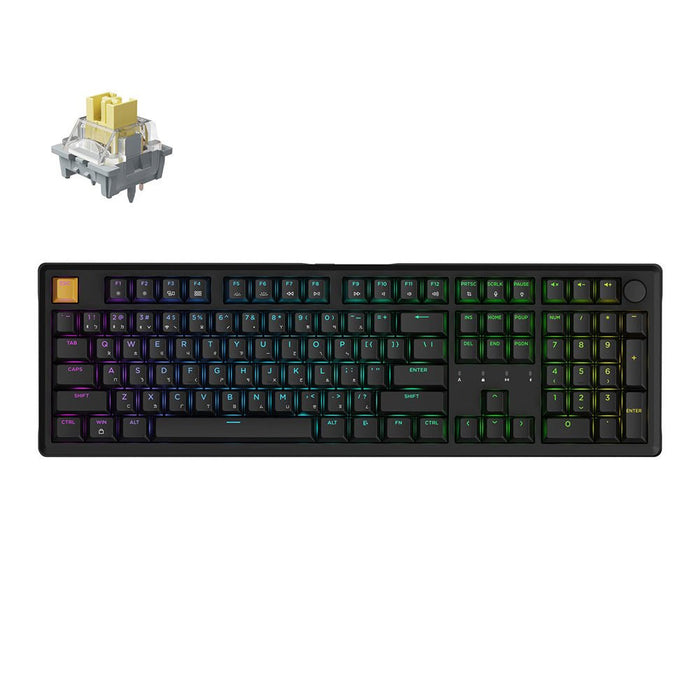 【新品上市】Keychron J5 100% 三模機械鍵盤(含旋鈕)(注音版本) - Fin Shop