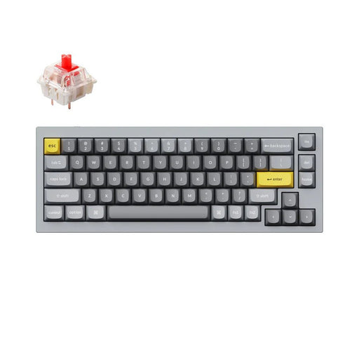 Keychron - Q2 65% 銀灰色 有線 QMK/VIA RGB CNC鋁 Mac/Win 熱插拔 機械鍵盤 - Fin Shop Taiwan