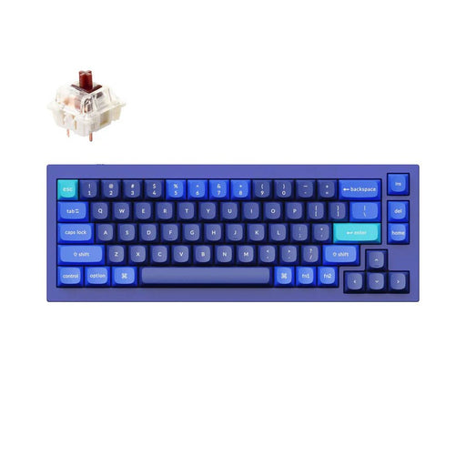 Keychron - Q2 65% 海軍藍 有線 QMK/VIA RGB CNC鋁 Mac/Win 熱插拔 機械鍵盤 - Fin Shop Taiwan