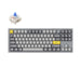 Keychron - Q3 80% 銀灰色 有線 QMK/VIA RGB CNC鋁 Mac/Win 熱插拔(含旋鈕) 機械鍵盤 - Fin Shop Taiwan