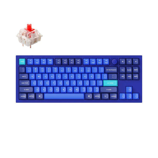 Keychron - Q3 80% 海軍藍 有線 QMK/VIA RGB CNC鋁 Mac/Win 熱插拔(含旋鈕) 機械鍵盤 - Fin Shop Taiwan