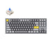 Keychron - Q3 80% 銀灰色 有線 QMK/VIA RGB CNC鋁 Mac/Win 熱插拔 機械鍵盤 - Fin Shop Taiwan