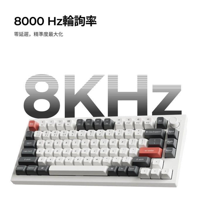 【新品上市】Keychron Q6 Ultra 8K 三模鋁製機械鍵盤(含旋鈕) (注音版本)(共兩色) - Fin Shop