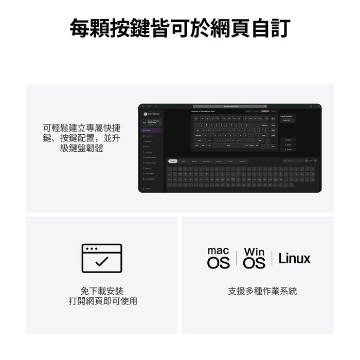 【新品上市】Keychron V1 Ultra 8K 三模機械鍵盤(含旋鈕) (注音版本) - Fin Shop