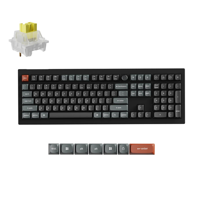 【新品上市】Keychron V6 Ultra 8K 三模機械鍵盤(含旋鈕) (注音版本) - Fin Shop