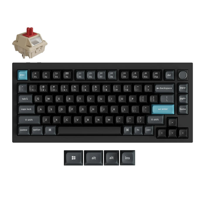 【新品上市】Keychron Q1 Ultra 8K 三模鋁製機械鍵盤(含旋鈕) (注音版本)(共兩色)