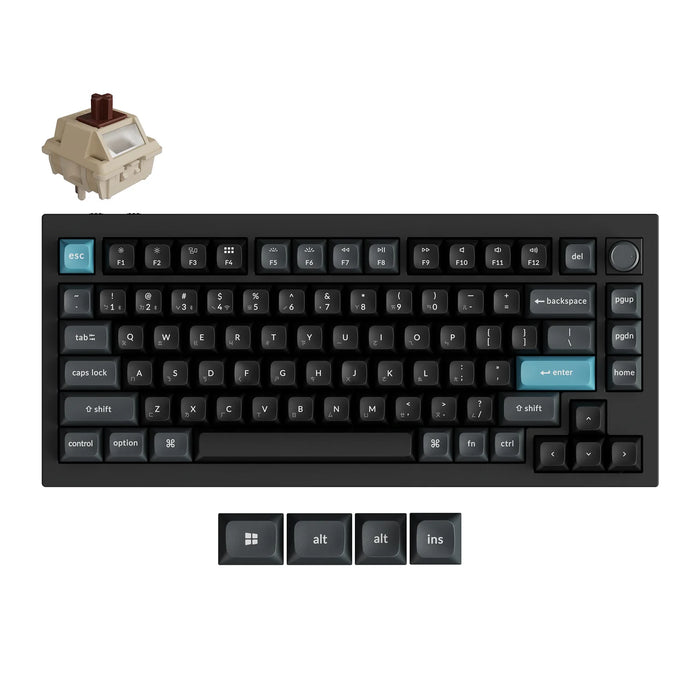 【新品上市】Keychron Q1 Ultra 8K 三模鋁製機械鍵盤(含旋鈕) (注音版本)(共兩色)