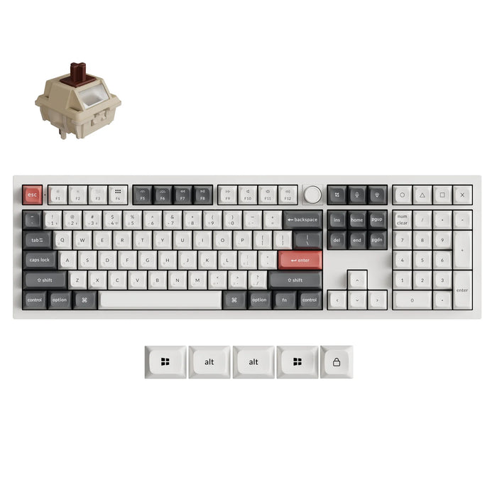 【新品上市】Keychron Q6 Ultra 8K 三模鋁製機械鍵盤(含旋鈕) (注音版本)(共兩色)