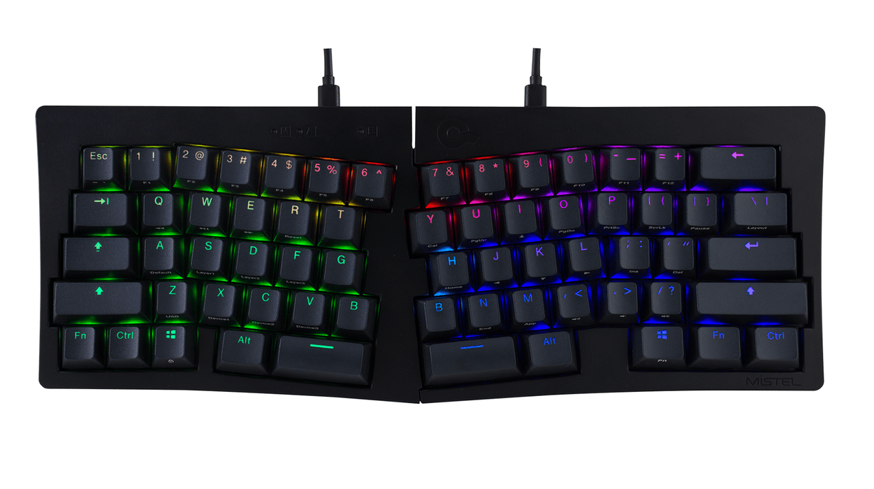 【新品上市】MISTEL MD600 ALPHA RGB BT5.0 黑色 機械鍵盤(含旋鈕) - Fin Shop