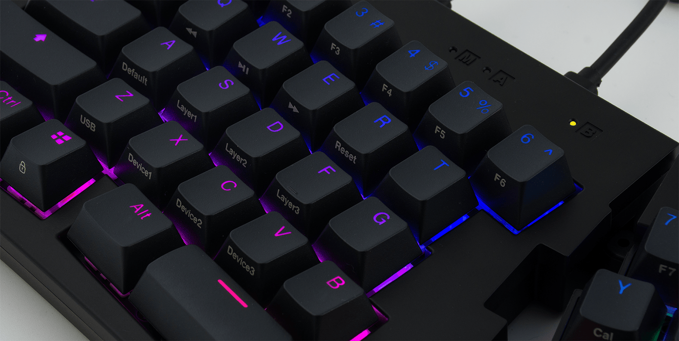 【新品上市】MISTEL MD600 ALPHA RGB BT5.0 黑色 機械鍵盤(含旋鈕) - Fin Shop