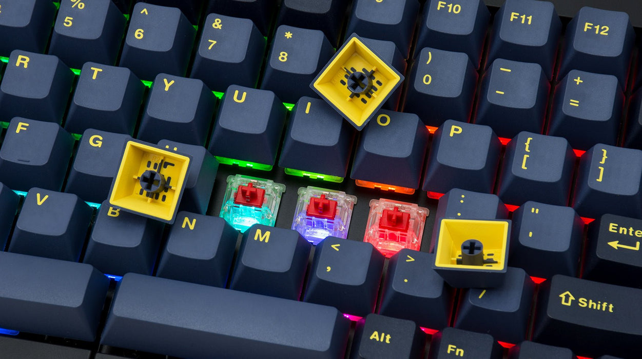 【新品上市】MISTEL MD770 RGB BT3.0 釉藍 (Cherry MX) 機械鍵盤(含旋鈕) - Fin Shop