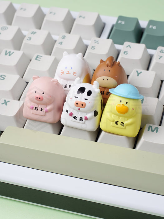【新品上市】OSHID 牛馬打工人個性鍵帽(盲盒/共五款) - Fin Shop