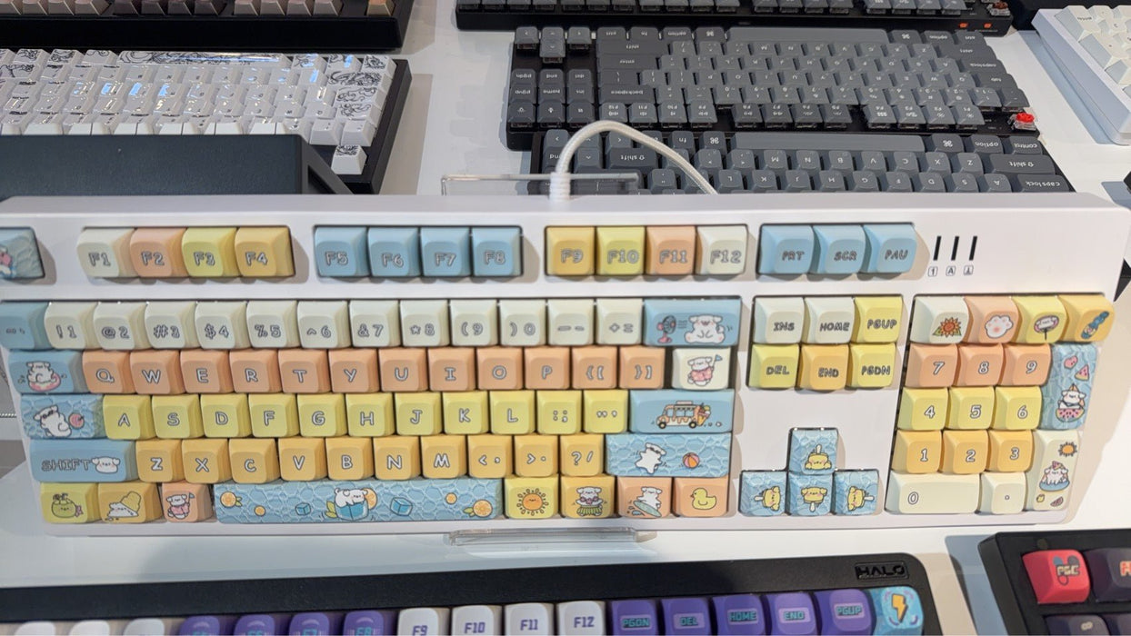【新品上市】OSHID 愛心小狗鍵帽組 Lovely Puppy Keycaps - Fin Shop