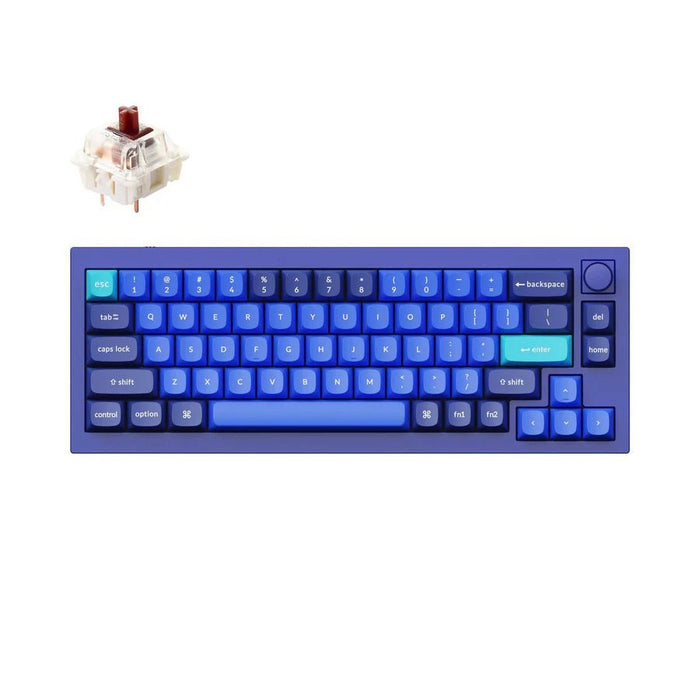 【OUTLET 全新出清品】Q2 65% 海軍藍 有線 QMK/VIA RGB CNC鋁 Mac/Win 熱插拔(含旋鈕) 機械鍵盤 - Fin Shop Taiwan