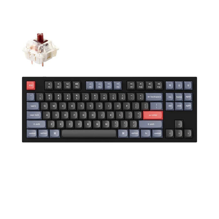 【OUTLET 全新出清品】Q3 80% 碳黑色 有線 QMK/VIA RGB CNC鋁 Mac/Win 熱插拔 機械鍵盤 - Fin Shop Taiwan