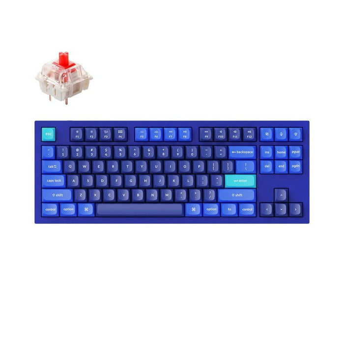 【OUTLET 全新出清品】Q3 80% 海軍藍 有線 QMK/VIA RGB CNC鋁 Mac/Win 熱插拔 機械鍵盤 - Fin Shop Taiwan