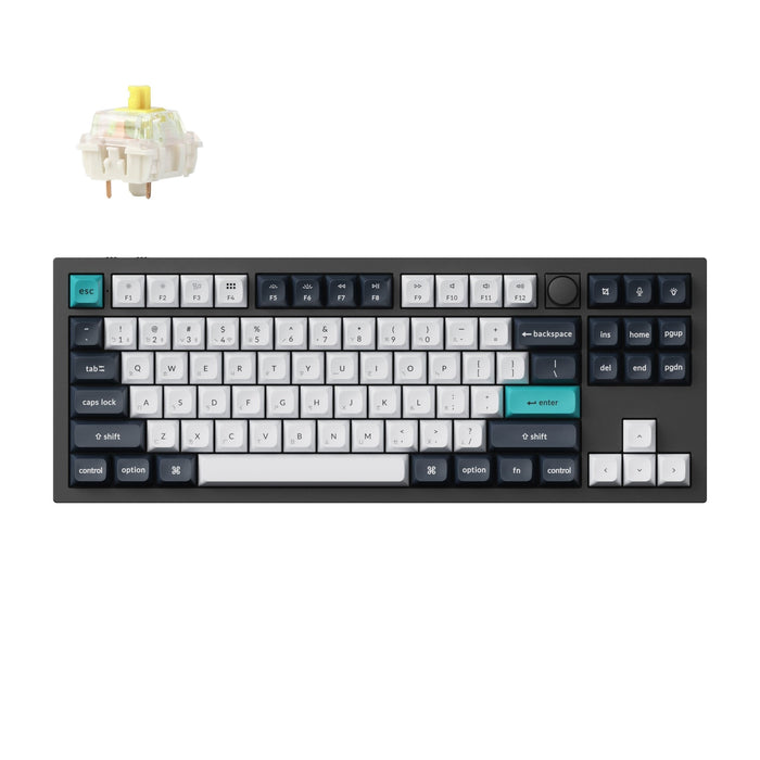 Q3 Max 80% 三模鋁製機械鍵盤(含旋鈕) RGB Mac/Win 熱插拔 注音版本 - Fin Shop Taiwan
