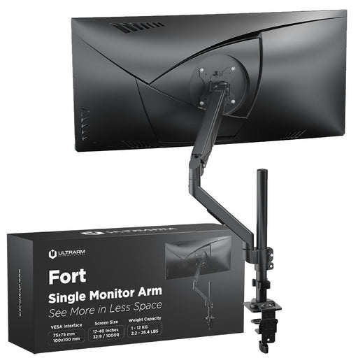 【新品上市】Ultrarm - FORT 單螢幕支架 - Fin Shop