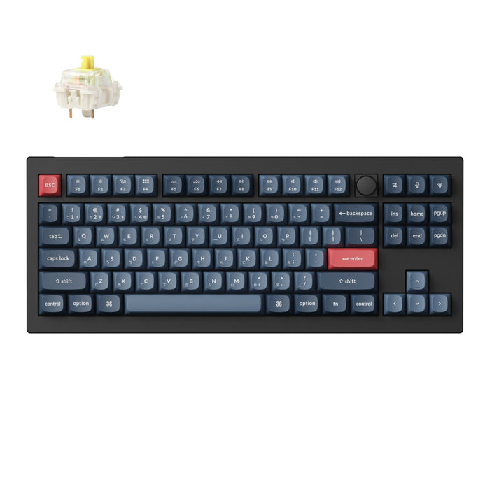 V3 Max 80% 三模機械鍵盤(含旋鈕) RGB Mac/Win 熱插拔 注音版本 - Fin Shop Taiwan
