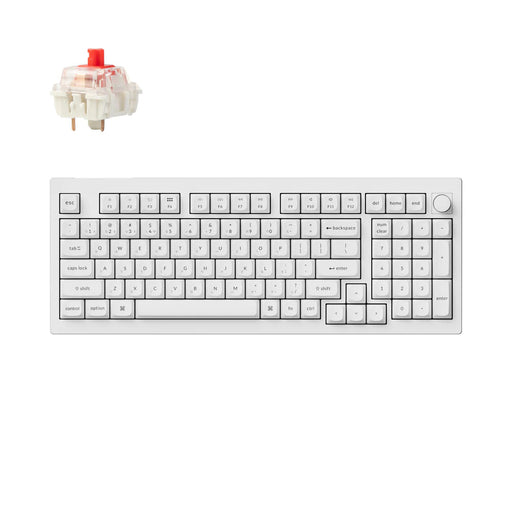 V5 Max 96% 三模機械鍵盤(含旋鈕) RGB Mac/Win 熱插拔 注音版本(兩色) - Fin Shop