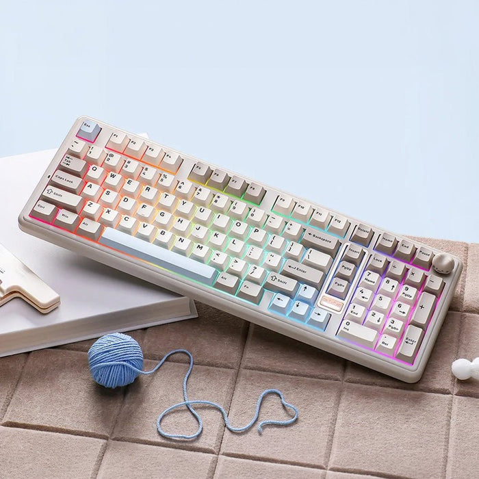 【新品上市】YUNZII B98 Pro 96% 三模機械鍵盤 含貓咪旋鈕 (注音版本) - Fin Shop