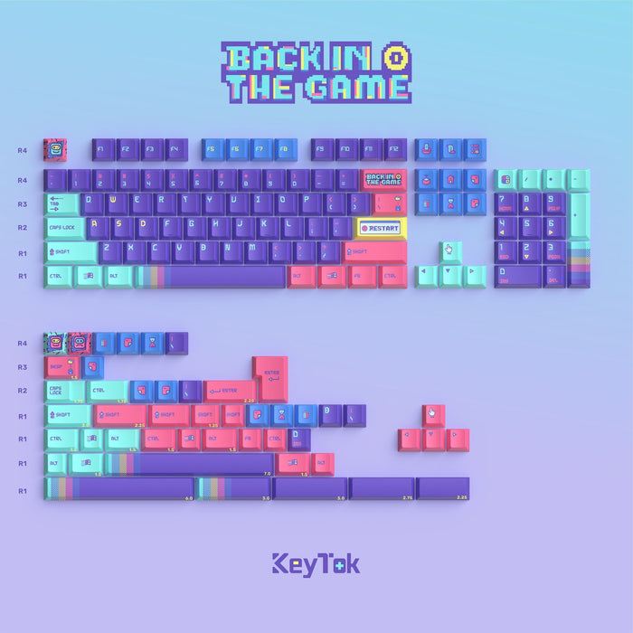 【預購】Keytok-Back in Game回到遊戲 152鍵帽組 - Fin Shop Taiwan
