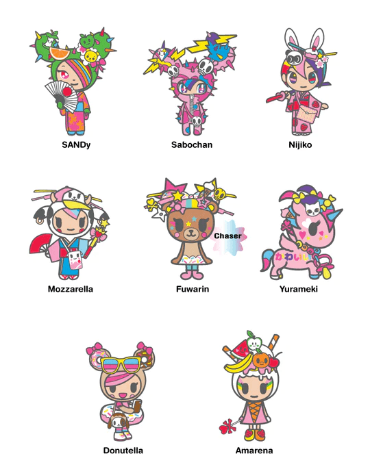 Tokidoki-Kawaii All Stars 胸針盲盒 - Fin Shop Taiwan